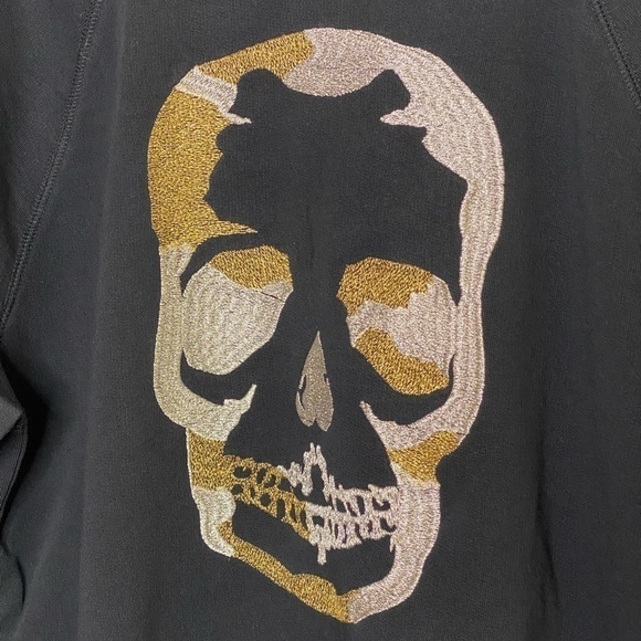 Zadig & Voltaire Skull Embroidery Sweatshirt Medium Black - Picture 6 of 9